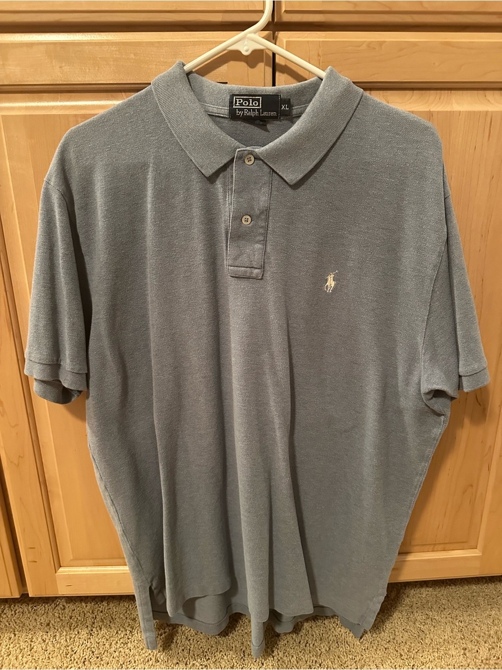 Polo by Ralph Lauren Men’s Gray Cotton Pique Polo